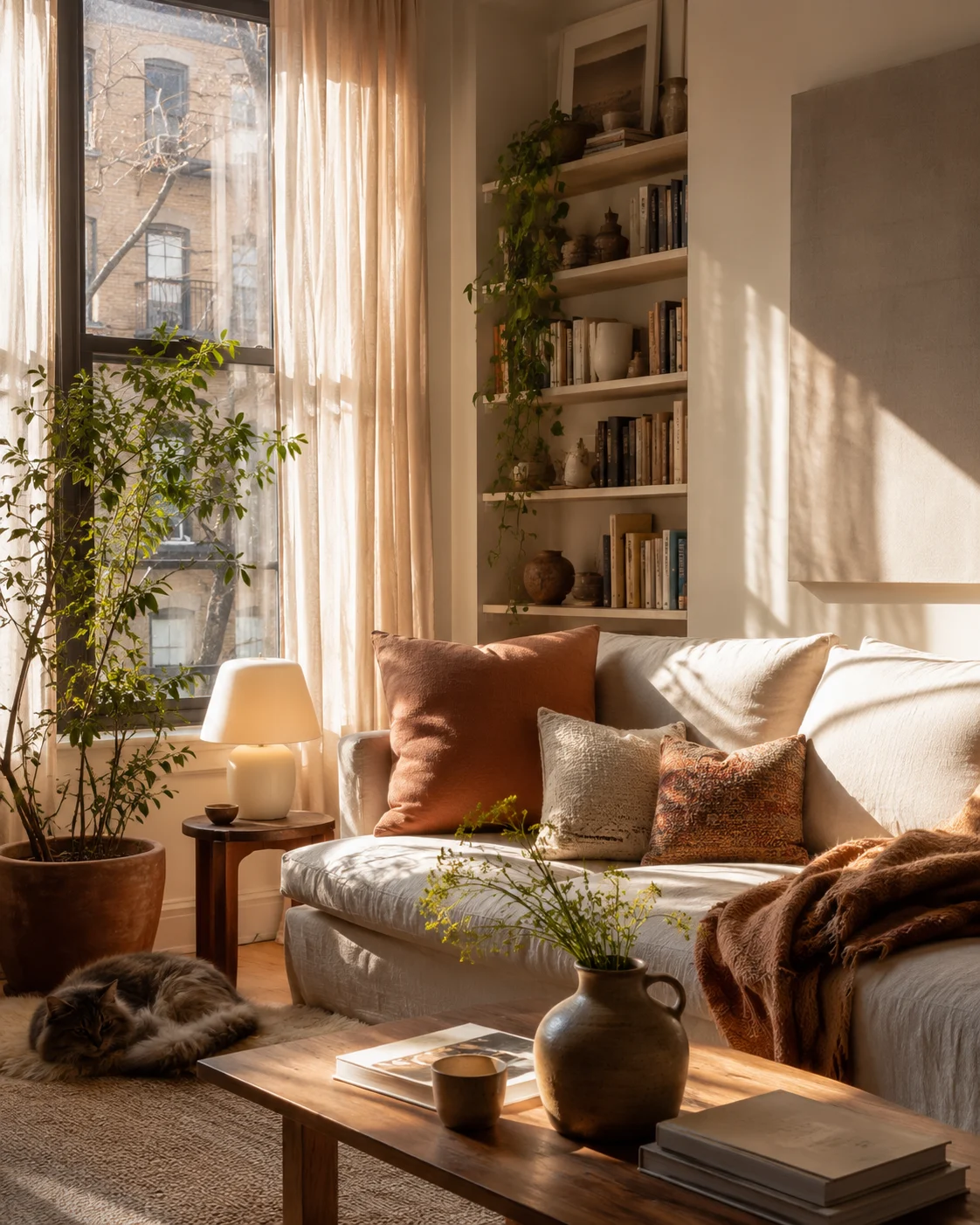 CHAGAS Home Decor realisation showing warm practical interior decor inspiration for a cozy organized home
